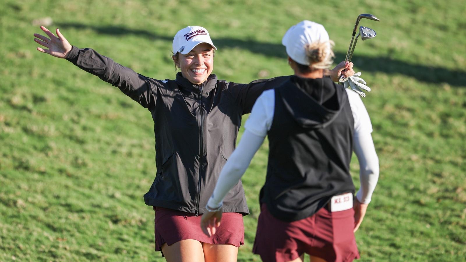 WACO, TX - October 28, 2025 - Brynn Kort of the Texas A&M Aggies during the game between the Baylor Bears and the Texas A&M Aggies at Ridgewood Country Club in Waco, TX. Photo By Zoie Joslin