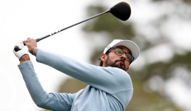 Akshay Bhatia's big birdie runs helps him beat wind to lead at AT&T Pebble Beach Pro-Am