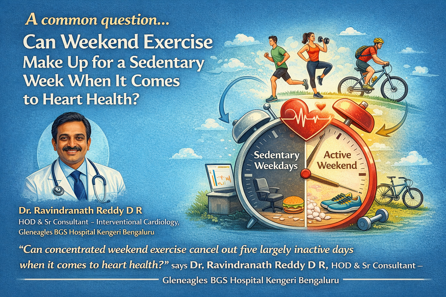 Image: AI Can weekend workouts really make up for a sedentary week? Bengaluru doctor weighs in