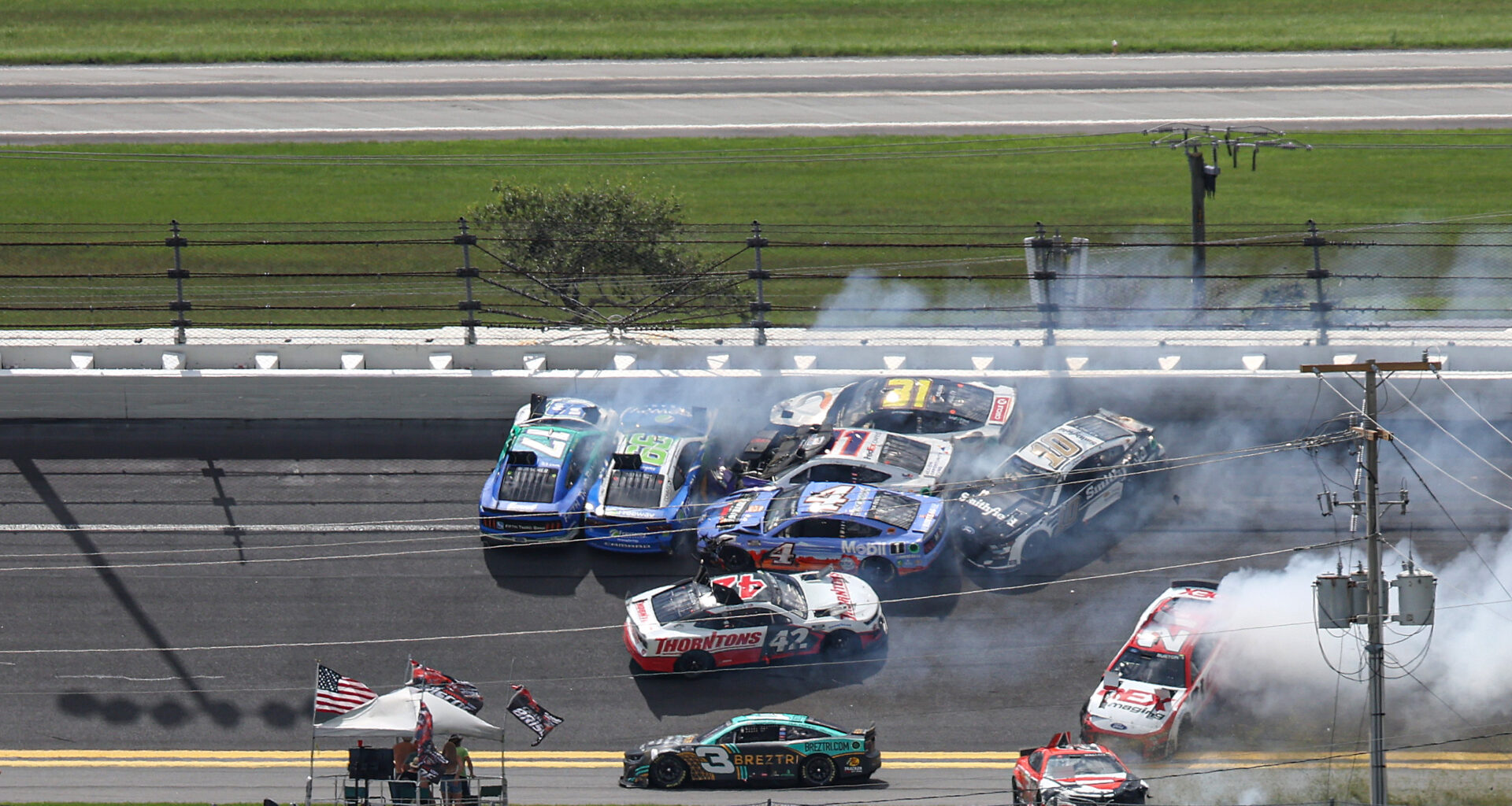 Twenty Cars Involved in Big One During NASCAR Daytona 500