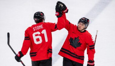 Grades, questions from Canada's Olympic hockey win vs. France