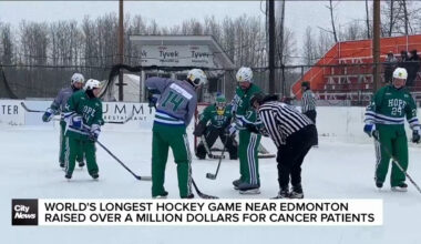 World’s Longest Hockey Game raises over $1 million for cancer patients in Alberta