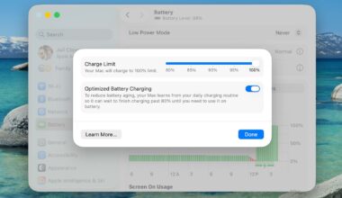 Apple Brings iPhone-Style Battery Charge Limits to the Mac in macOS Tahoe 26.4