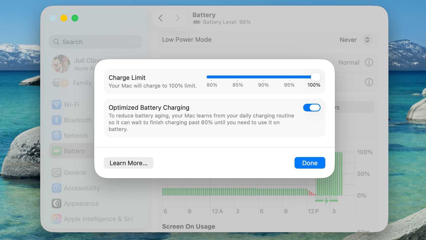 Apple Brings iPhone-Style Battery Charge Limits to the Mac in macOS Tahoe 26.4