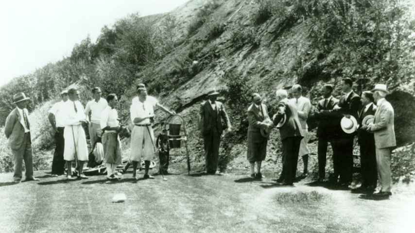 The Riviera Country Club opening day ceremony in 1926. (Courtesy The Riviera Country Club)