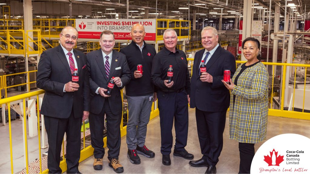 Coca-Cola Canada pops $141 million into Brampton expansion with new can line