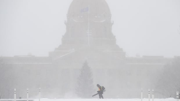 Winter returns to Alberta with blizzard warnings and a new parking ban for Edmonton
