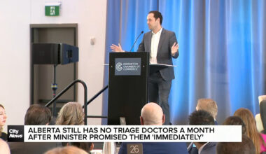 Still no timeline for Alberta triage doctors: minister