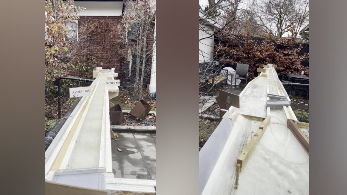 Screenshots of a physical model.