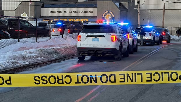 Victims in Rhode Island hockey arena shooting were suspect's ex-wife and son