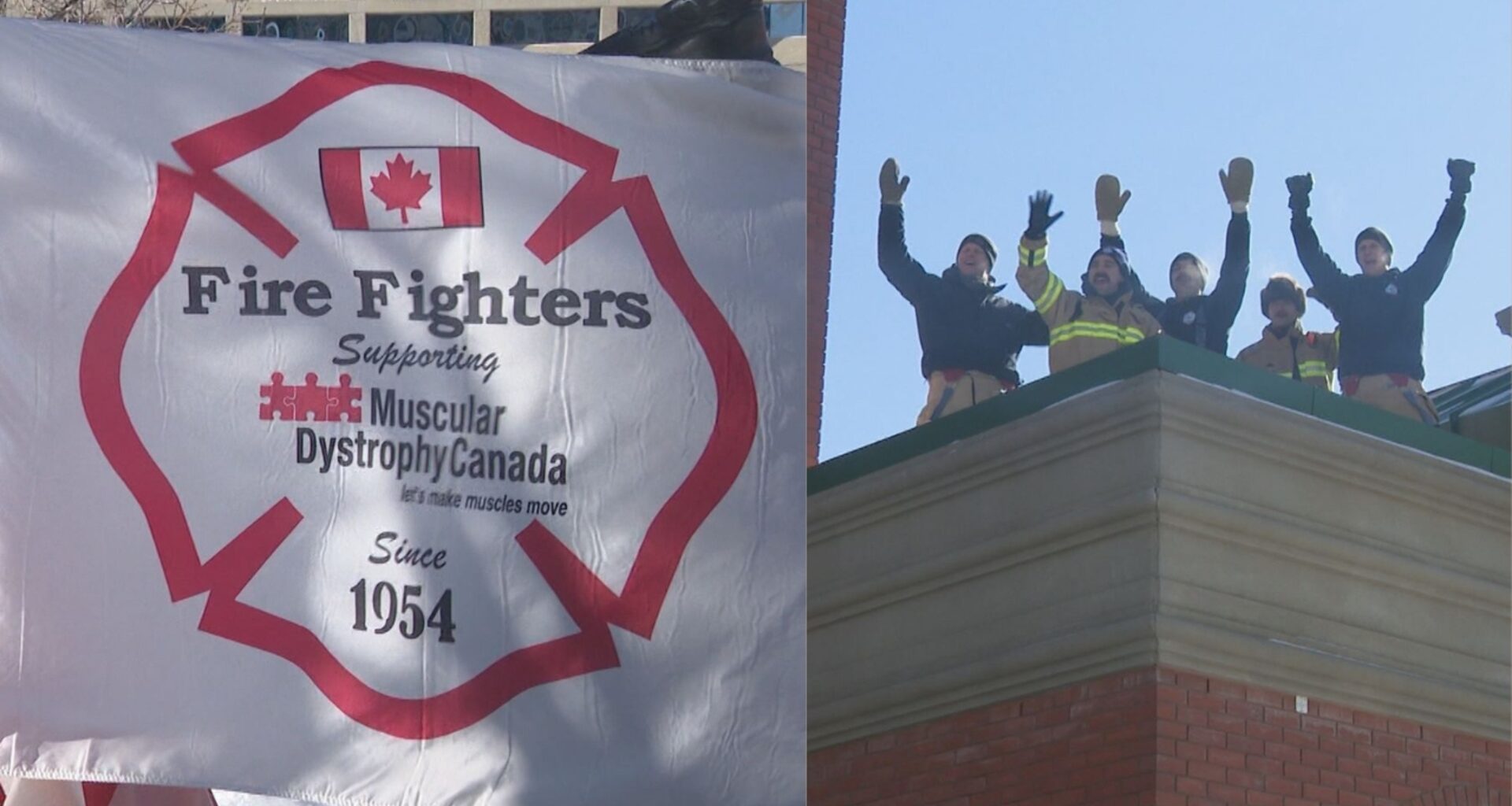 Edmonton firefighters braving the cold to raise money for Muscular Dystrophy Canada