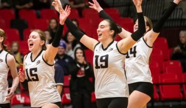 WVB: Wesmen strike first in conference playoff series