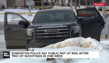 Edmonton police reassuring public after 3 shootings in a week