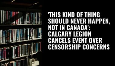 ‘This kind of thing should never happen, not in Canada’: Calgary Legion cancels event over censorship concerns