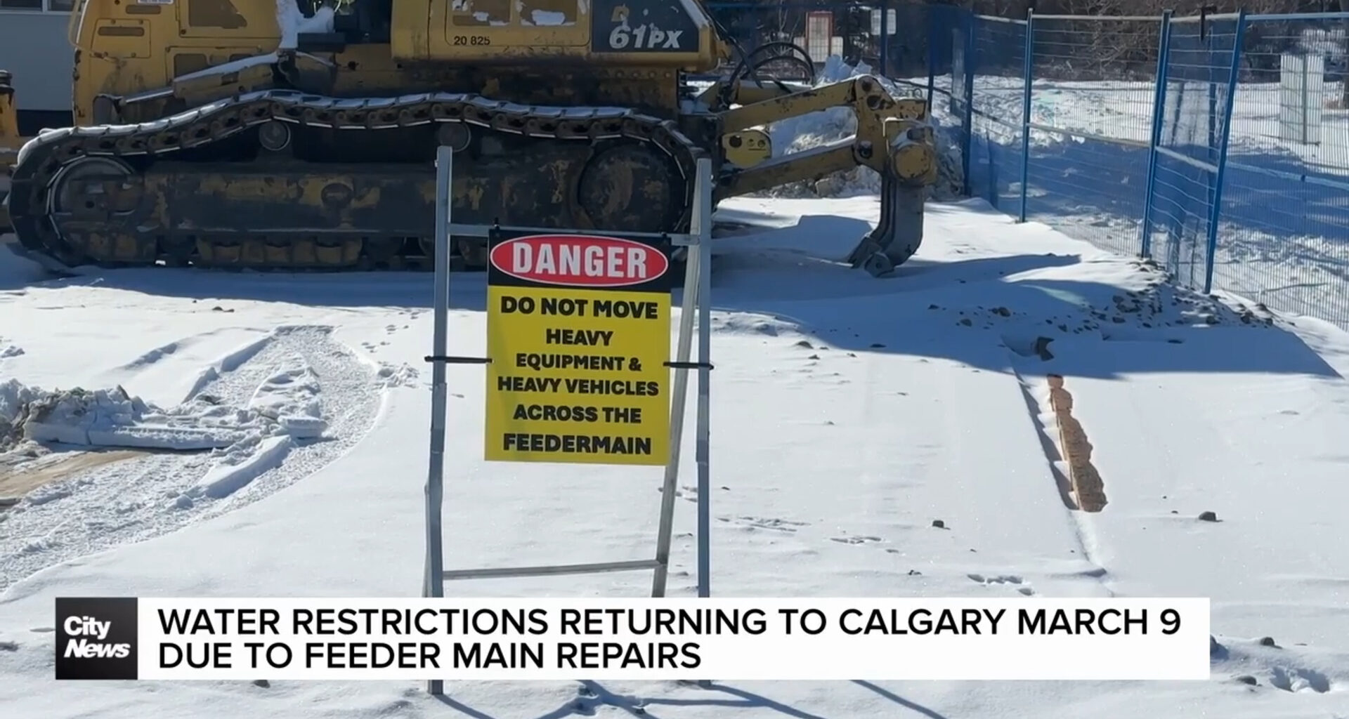 Water restrictions returning to Calgary March 9 due to feeder main repairs