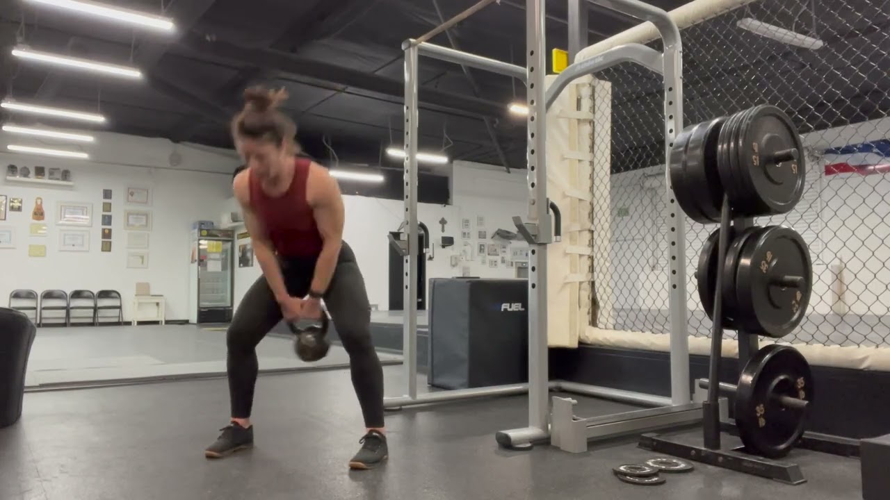 Russian Kettlebell Swing Demo - YouTube