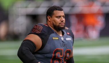 Winnipeg Blue Bombers agree to two-year deal with Jarell Broxton, who becomes highest-paid OL in CFL
