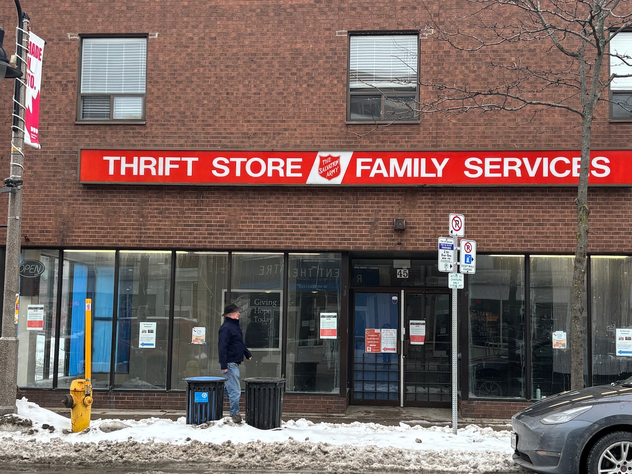 A Salvation Army pictured in Oshawa 