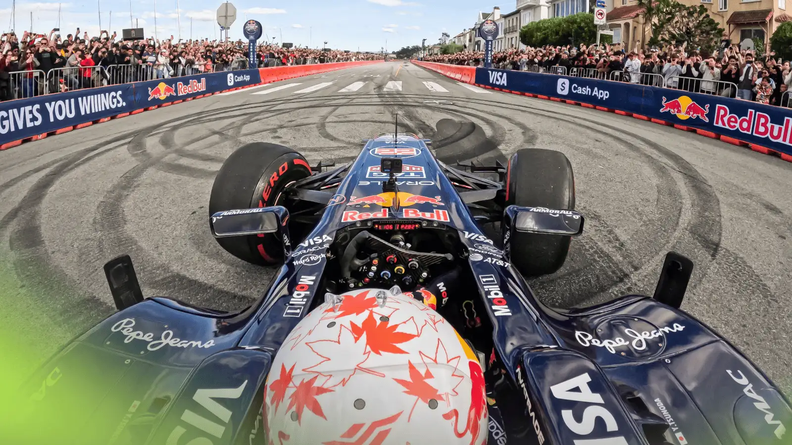 Yuki Tsunoda escapes burning Red Bull as return to F1 cockpit goes wrong