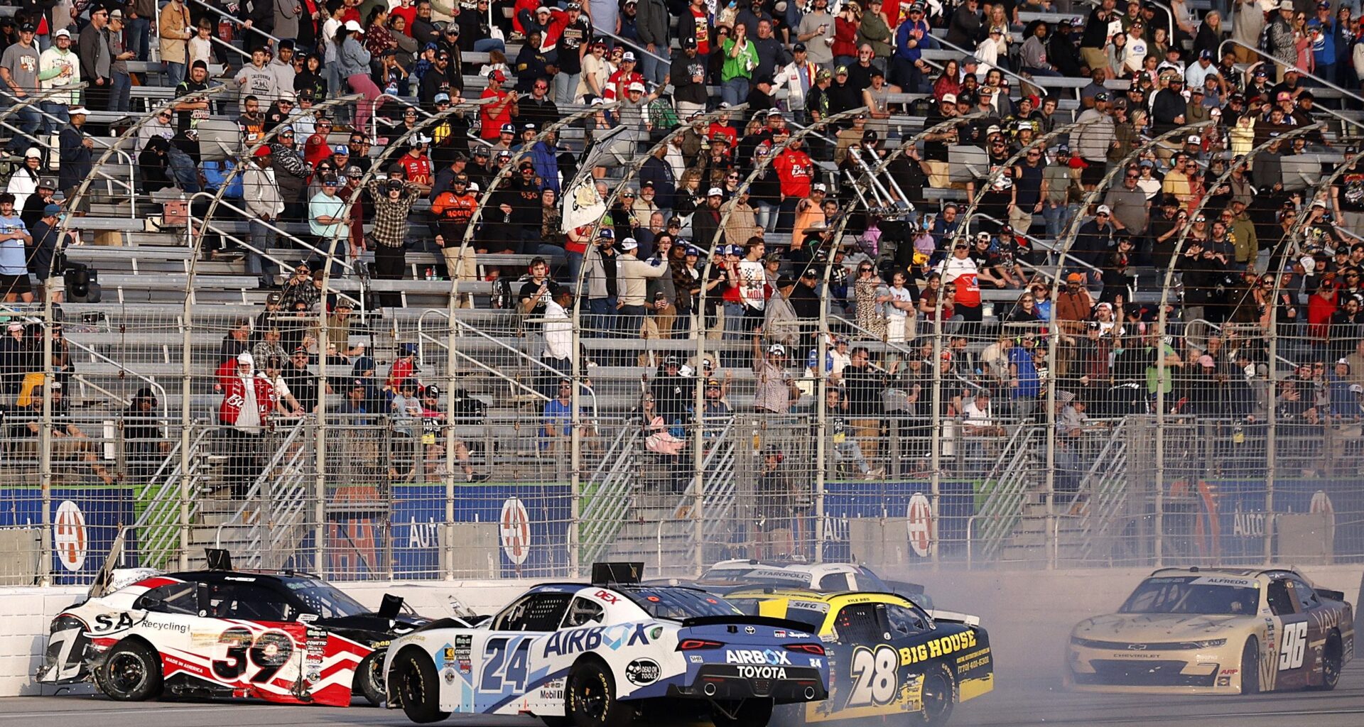 NASCAR Ryan and Kyle Sieg Blast Corey Day After Lap 5 EchoPark Speedway Crash