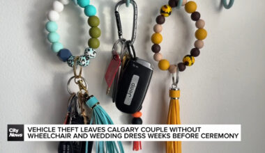 Vehicle theft leaves Calgary couple without wheelchair and wedding dress weeks before ceremony