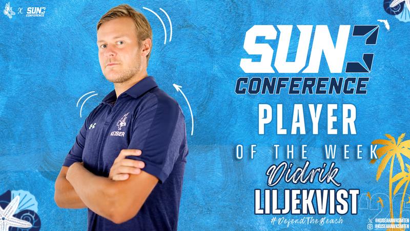 Liljekvist Collects Sun Conference Men's Tennis Player of the Week Honors