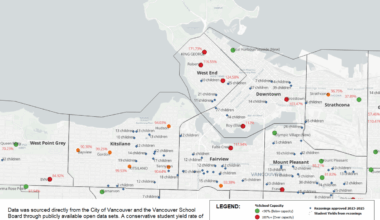 Density without classrooms: The growing crisis in Vancouver’s school planning (Downtown and Broadway Plan area analysis, by Melanie Cheng)