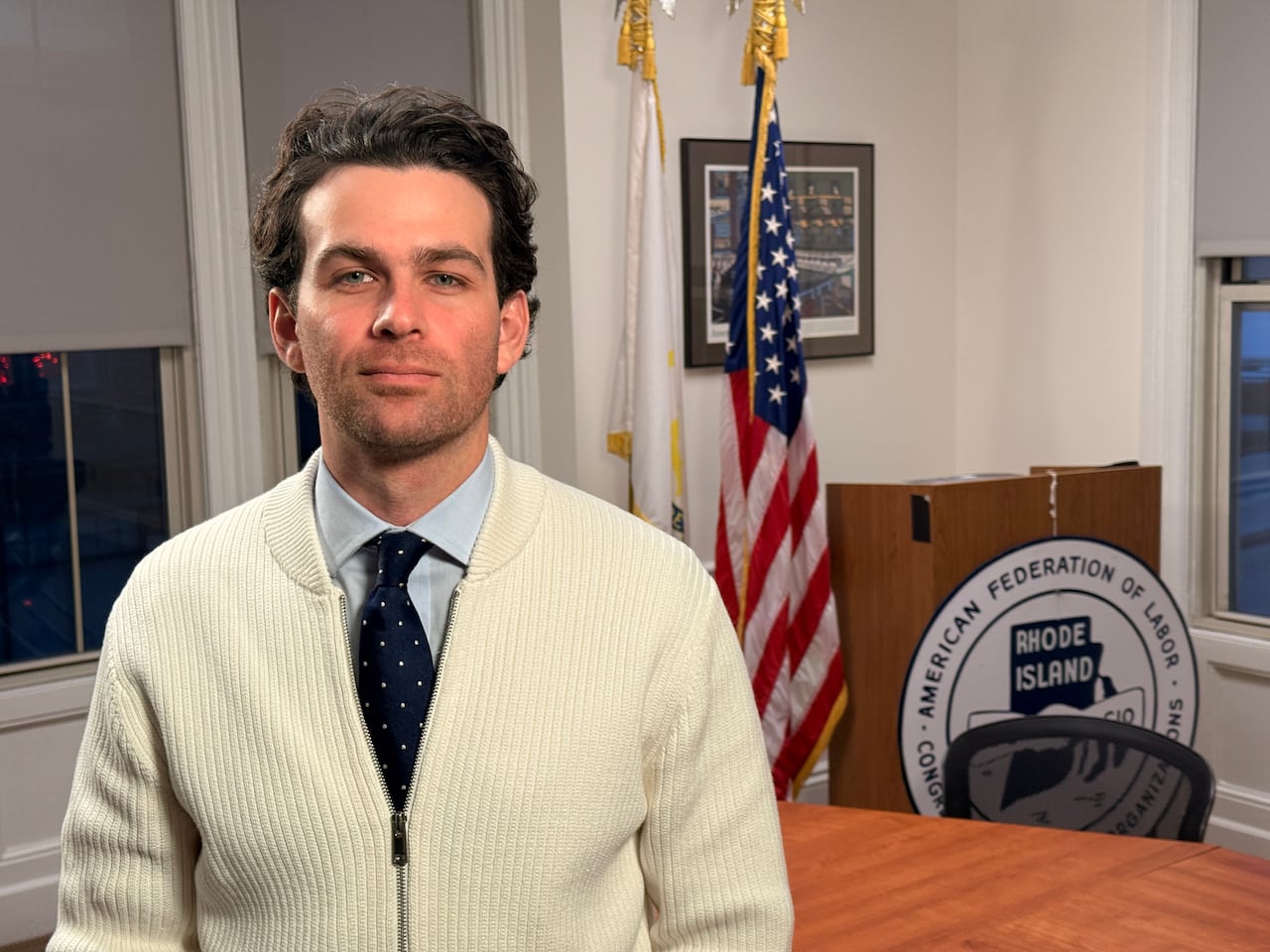 Harry Antone says workers were stunned when ongoing wind projects were suddenly stopped. 