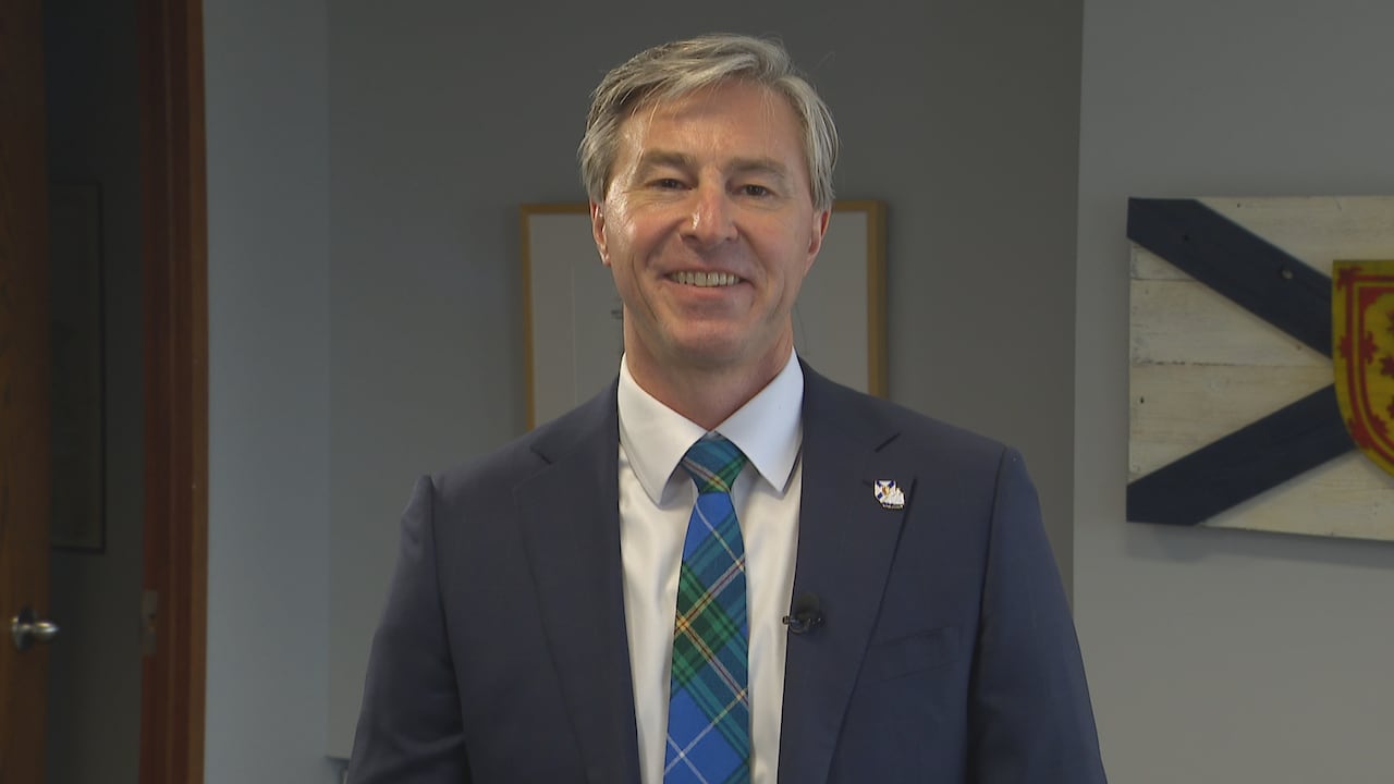 Nova Scotia Premier Tim Houston talks to CBC News