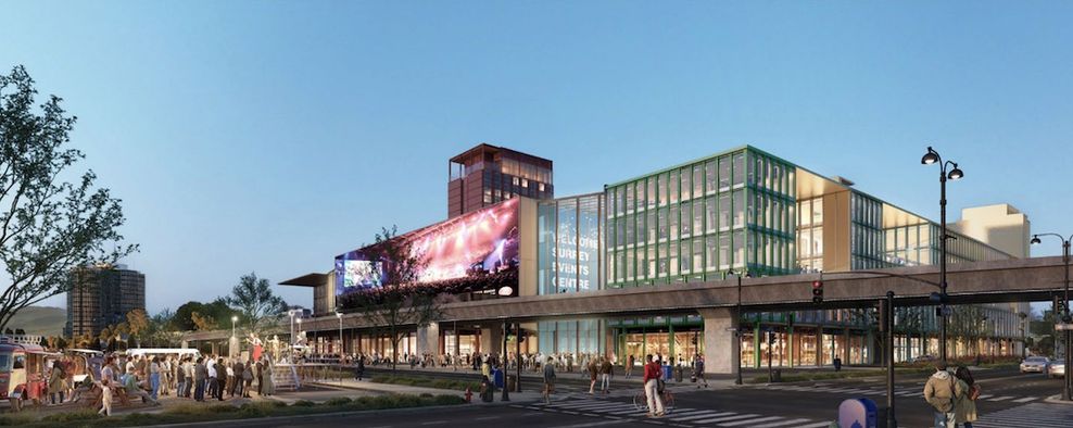 surrey city centre arena bc lions training facility site