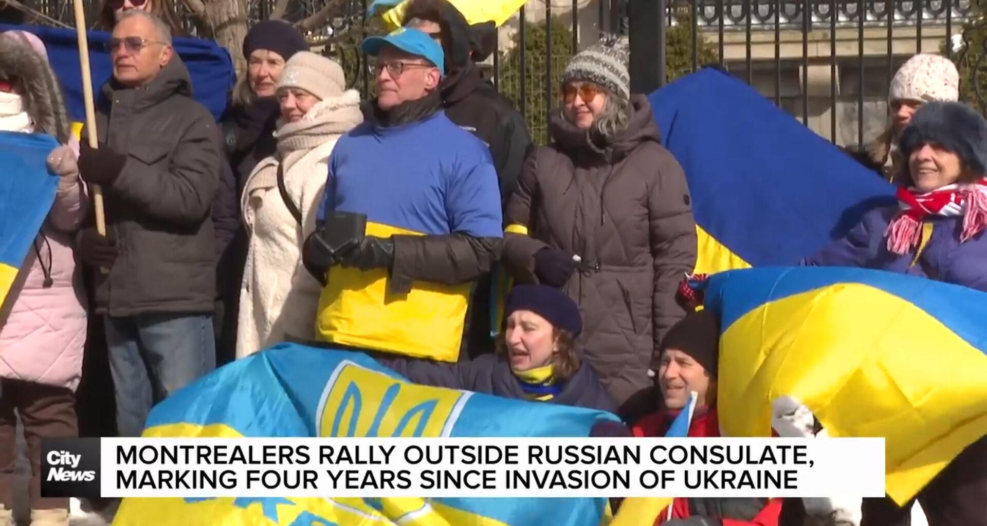 Montreal rally marks fourth year since Ukraine invasion