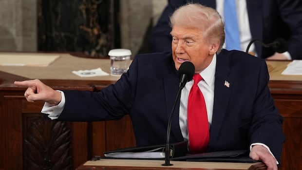 Trump sticks to celebratory script in state of the union, with one angry detour