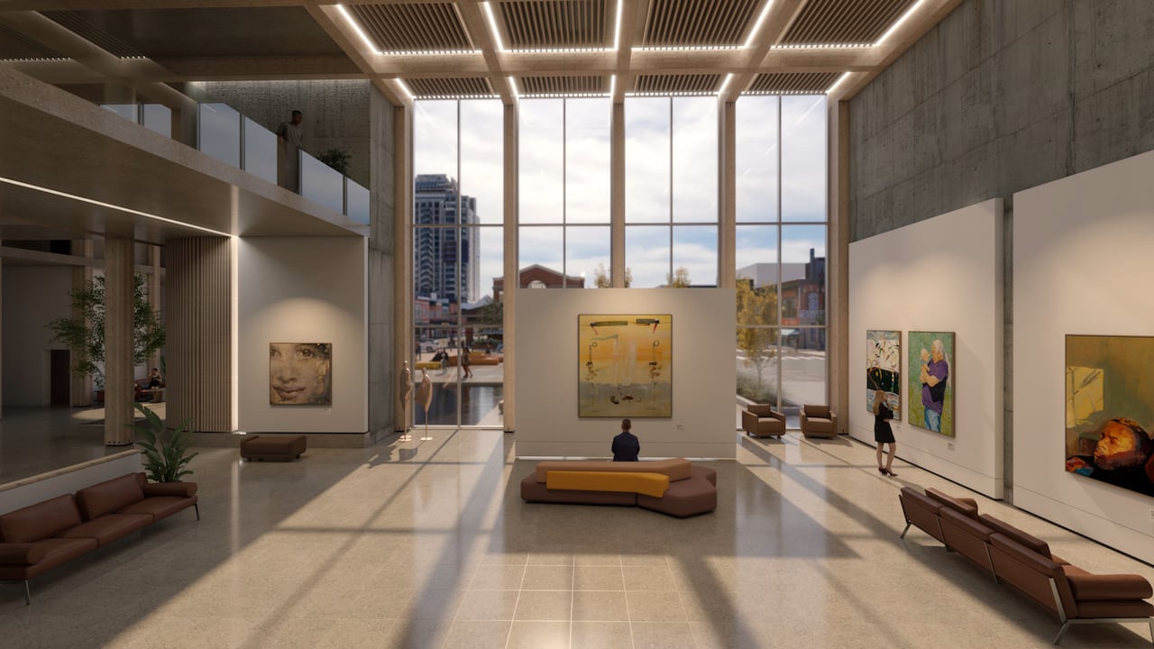 Proposed arts hub idea for where 70 Clarence Street parking garage is