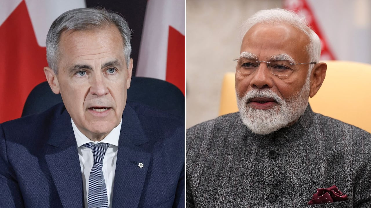 A composite image of two men.