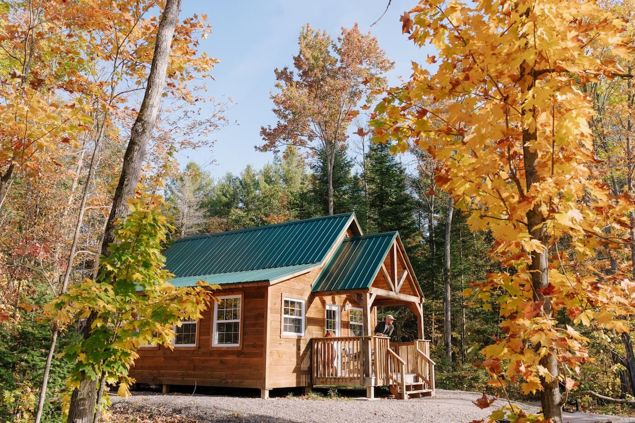 An eco cabin at Point Grondine Park. The park is building more cabins like this to attract visitors — which could drive up tourism revenues throughout the region.