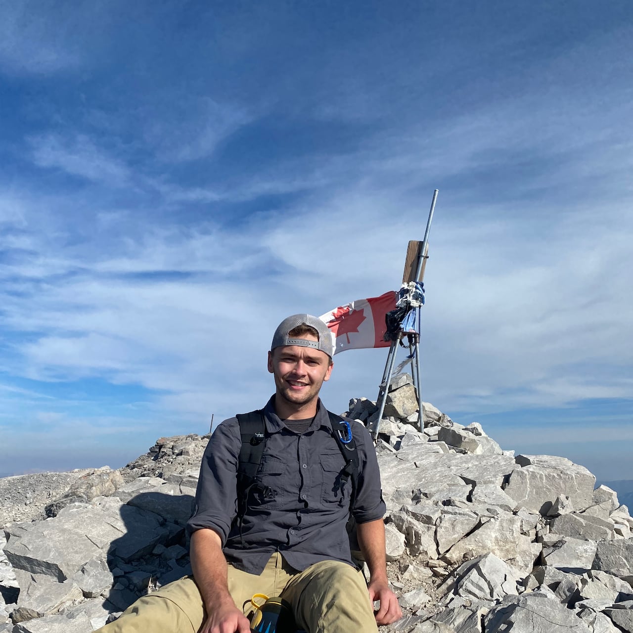 Sean Nichol during his summer job at Waterton Lakes National Park back in 2022. Nichol has since stayed in the field, and hopes to build a long-term career working in parks and conservation.