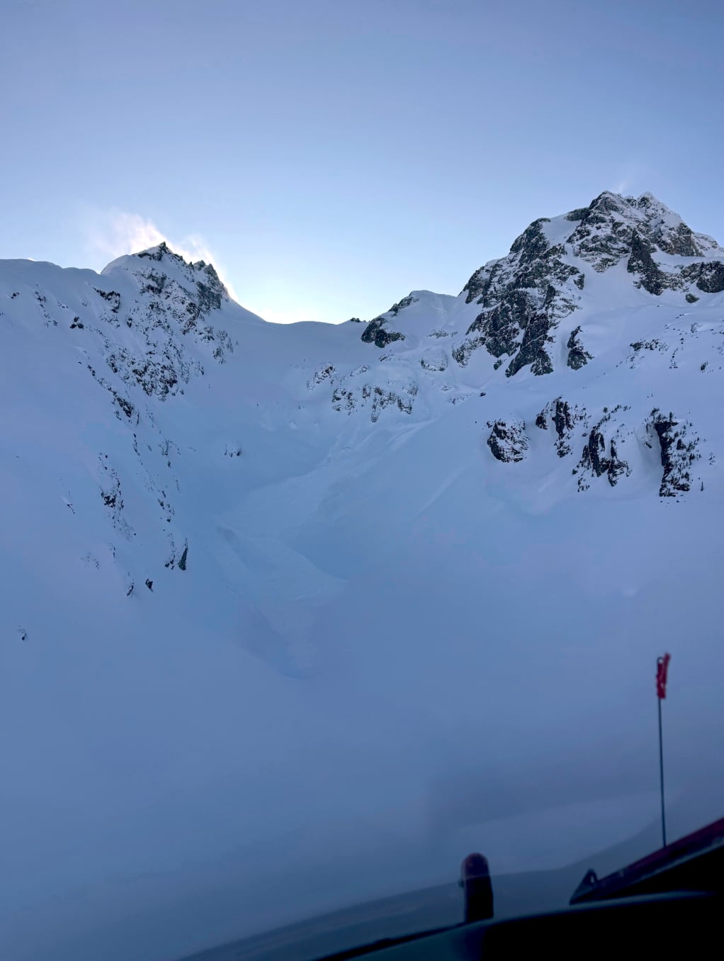 An avalanche slide path