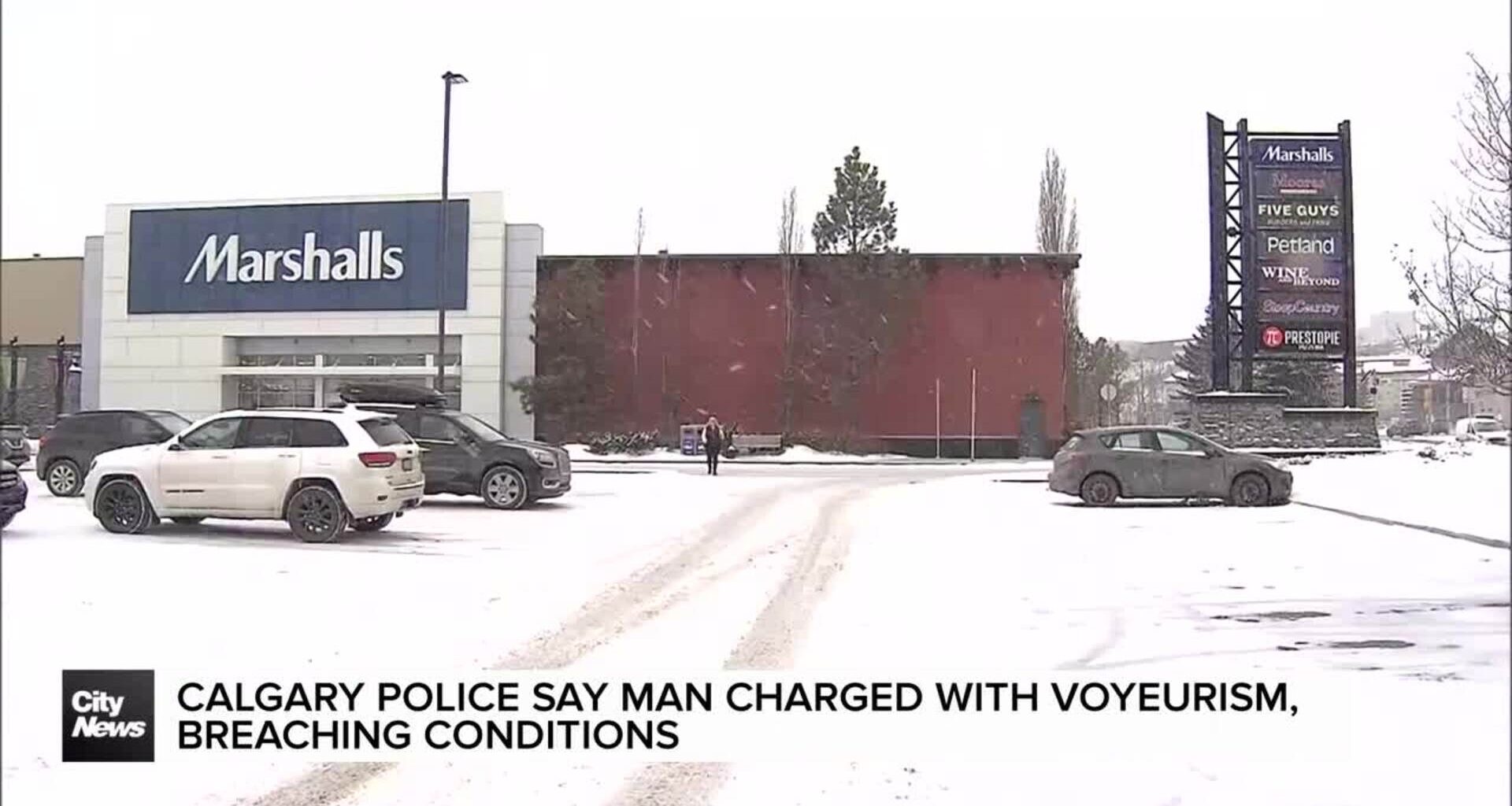 Calgary police say man charged with voyeurism, breaching conditions