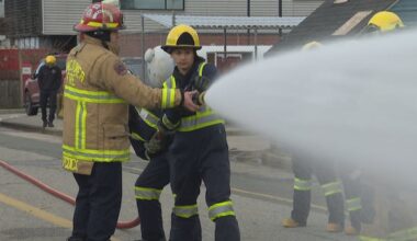 Group of Indigenous teens attend firefighting boot camp in Vancouver