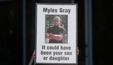 Witness denies Vancouver officers on Myles Gray’s back before his death