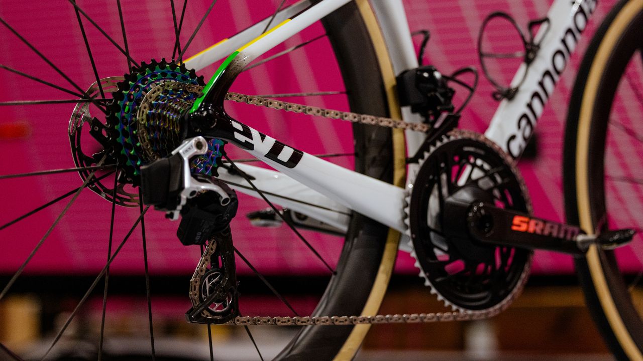 Magdeleine Vallieres Mill's world champion bike