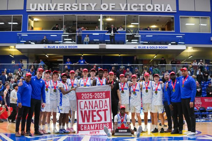 Men's basketball claims Canada West title