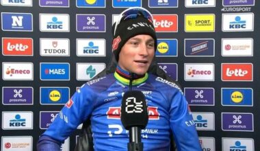 Glowing Van der Poel thanks Vermeersch and father Adrie, and says ‘sorry’ to Pluimers