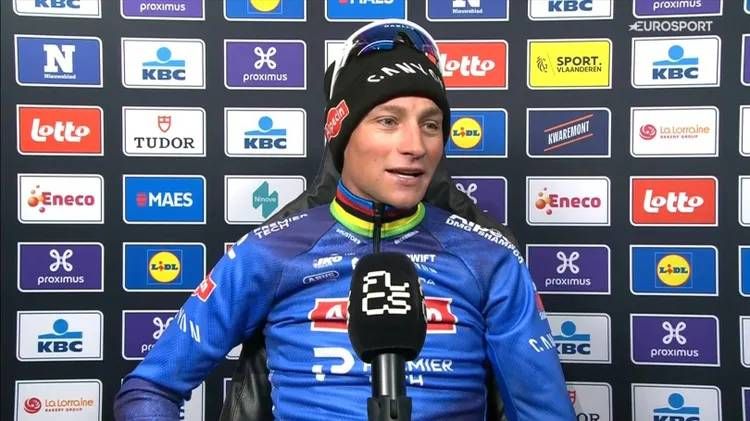 Glowing Van der Poel thanks Vermeersch and father Adrie, and says ‘sorry’ to Pluimers