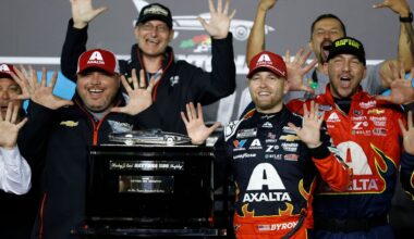 Oct 30, 2025; Avondale, Arizona, USA; NASCAR Cup Series driver William Byron during Championship Four media day at Phoenix Raceway.