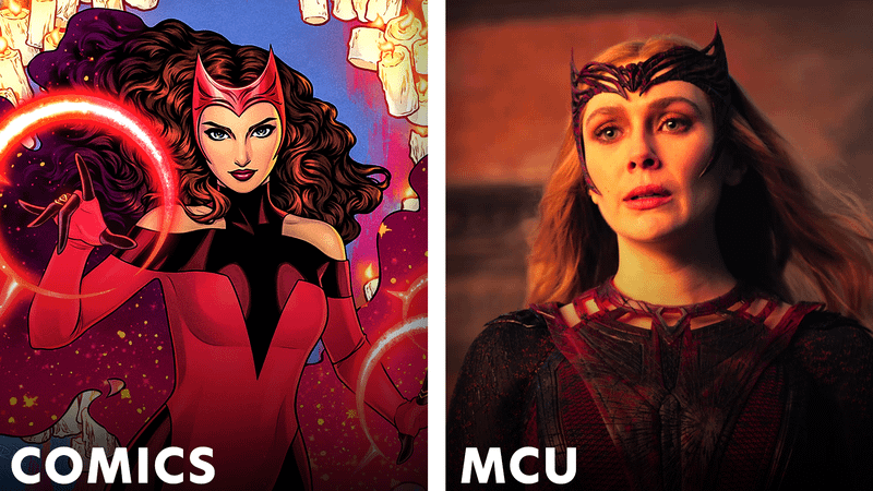 Wanda Maximoff in Marvel Comics vs the MCU