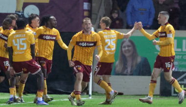 Stephen Welsh’s late equaliser for Motherwell dents Rangers’ title charge