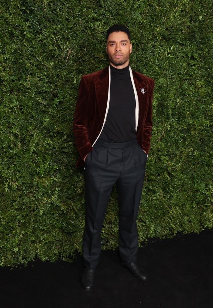 Regé-Jean Page attends the 2026 Charles Finch and Chanel pre-BAFTA Party.