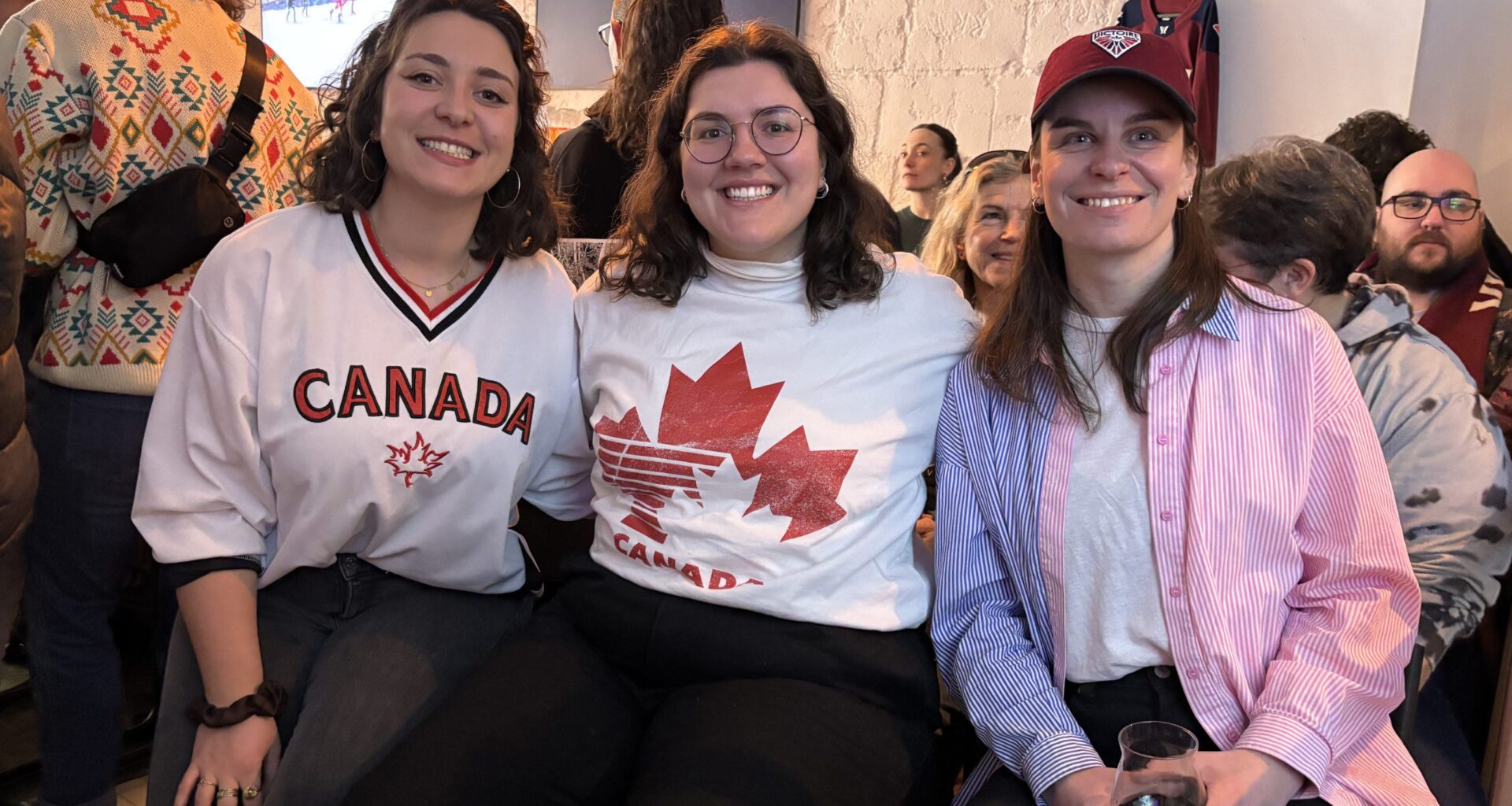 Montreal fans gather to watch Team Canada face USA in Olympic women’s hockey gold medal game