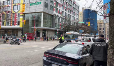 Columbia Street closed after driver strikes pedestrian in Vancouver